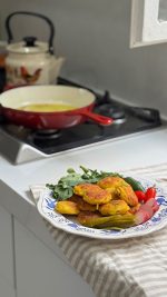 تابه گرد چدن رنگ قرمز - Image 5