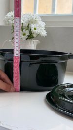 داچ آون قابلمه چدن سایز 24سبز یشمی - تصویر 4